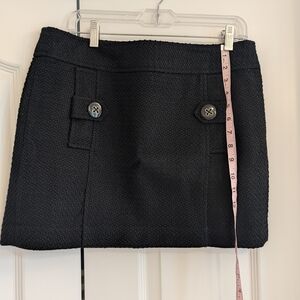 Banana Republic Textured boucle Black Mini Skirt, Size 10